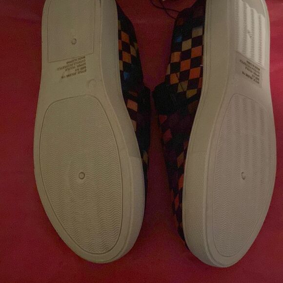 Rainbow Checkered Slip Ons - Picture 5 of 5